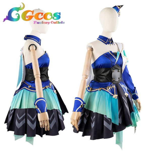 画像2: 「一部在庫あり」ウマ娘プリティーダービー ヴィルシーナ 勝負服 コスプレ衣装 (2)