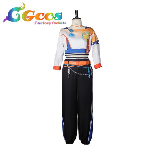 画像2: あんさんぶるスターズ!! 椎名ニキ 仁兎なずな 衣更真緒 朔間零 明星スバル 葵ひなた 三毛縞斑 料理対決/漂流?アイランド コスプレ衣装 (2)