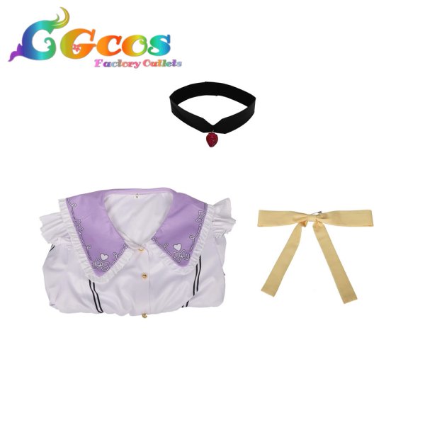 画像3: プロジェクトセカイ カラフルステージ!feat.初音ミク　桃井愛莉　feat.マイメロディ　たっぷりリボンといちごのワンピ　アナザー3　コスプレ衣装 (3)