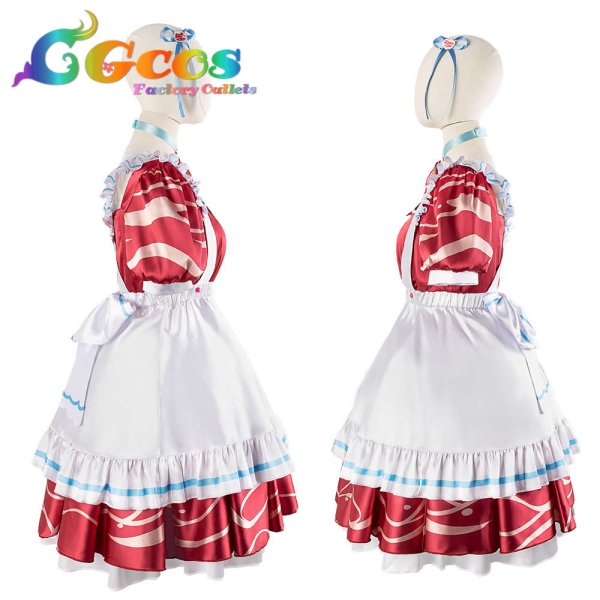 画像2: 一部在庫　バーチャルYouTuber　VTuber　赤見かるび　コスプレ衣装 (2)