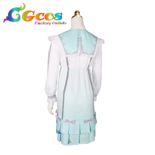 画像2: プロジェクトセカイ カラフルステージ!feat.初音ミク　桃井愛莉　feat.マイメロディ　たっぷりリボンといちごのワンピ　アナザー1　コスプレ衣装 (2)