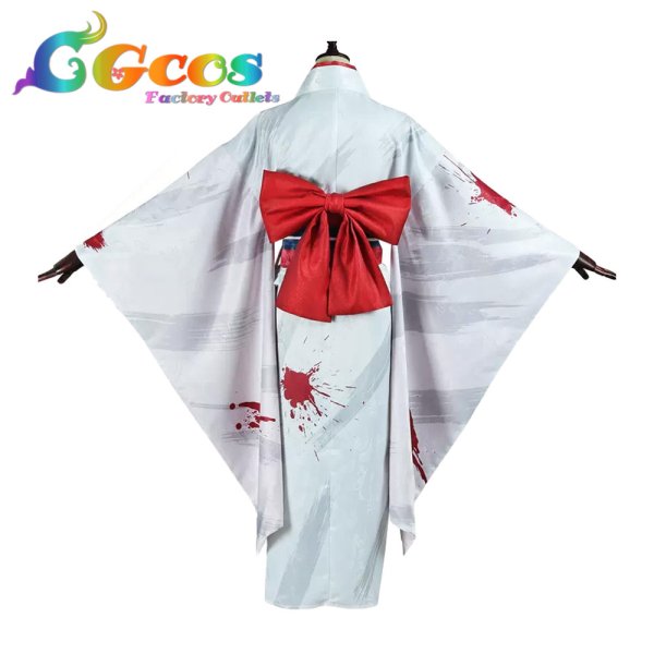 画像2: 崩壊:スターレイル 黄泉 和服 コスプレ衣装 (2)