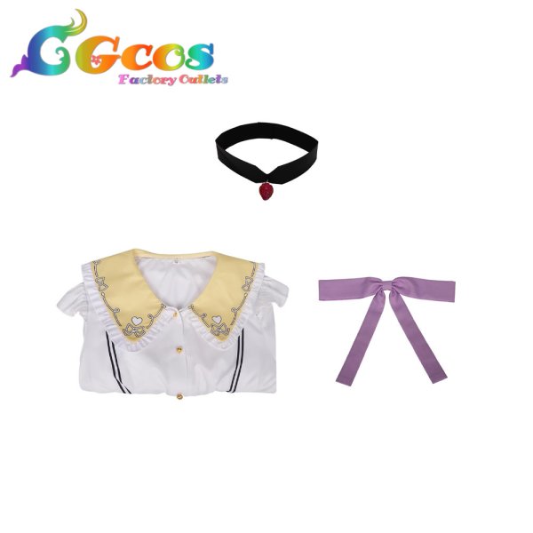 画像3: プロジェクトセカイ カラフルステージ!feat.初音ミク　桃井愛莉　feat.マイメロディ　たっぷりリボンといちごのワンピ　アナザー2　コスプレ衣装 (3)