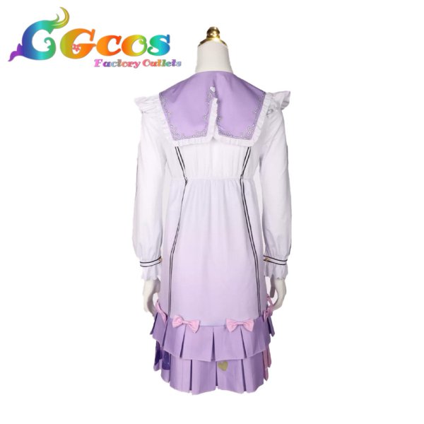 画像2: プロジェクトセカイ カラフルステージ!feat.初音ミク　桃井愛莉　feat.マイメロディ　たっぷりリボンといちごのワンピ　アナザー3　コスプレ衣装 (2)