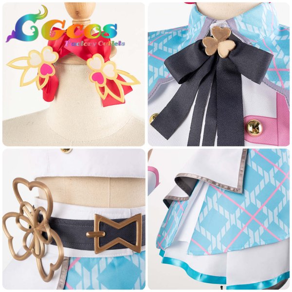 画像5: 「一部在庫あり」プロジェクトセカイ カラフルステージ!feat.初音ミク ラブリー・アイドル! 桃井愛莉 コスプレ衣装 (5)