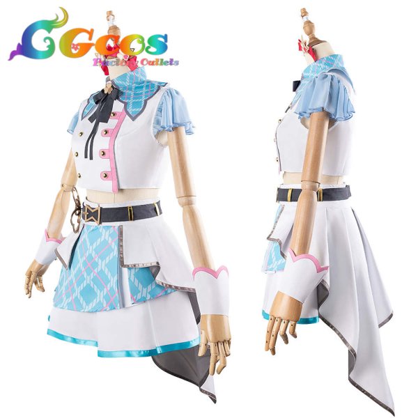 画像3: 「一部在庫あり」プロジェクトセカイ カラフルステージ!feat.初音ミク ラブリー・アイドル! 桃井愛莉 コスプレ衣装 (3)