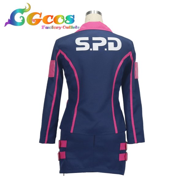 画像2: 特捜戦隊デカレンジャー 胡堂小梅 デカピンク コスプレ衣装 (2)