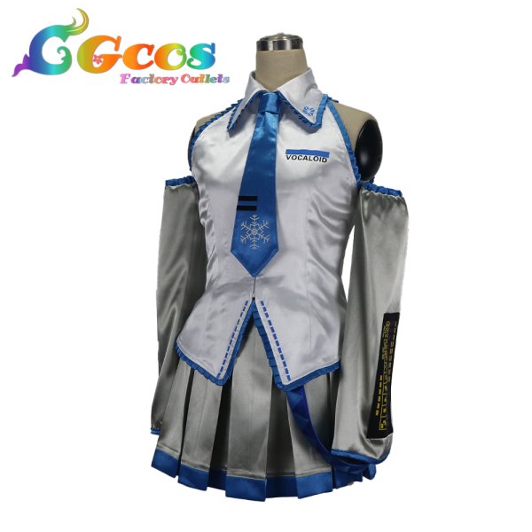 画像3: VOCALOID 雪ミク コスプレ衣装 (3)