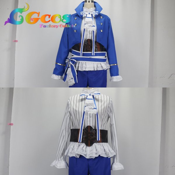 画像7: あんさんぶるスターズ！！　開演 ダークナイトハロウィン　朔間凛月　ムーンライトヴァンプ　コスプレ衣装 (7)