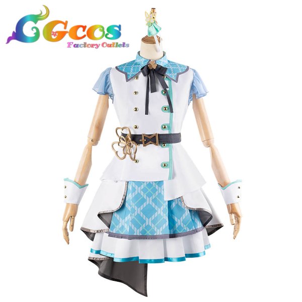 画像4: 「一部在庫あり」プロジェクトセカイ カラフルステージ!feat.初音ミク ナチュラル・アイドル! 日野森雫 コスプレ衣装 (4)