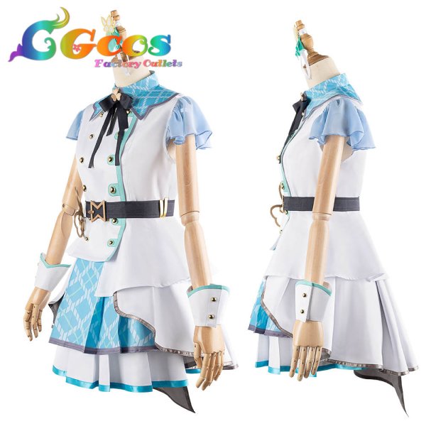 画像3: 「一部在庫あり」プロジェクトセカイ カラフルステージ!feat.初音ミク ナチュラル・アイドル! 日野森雫 コスプレ衣装 (3)