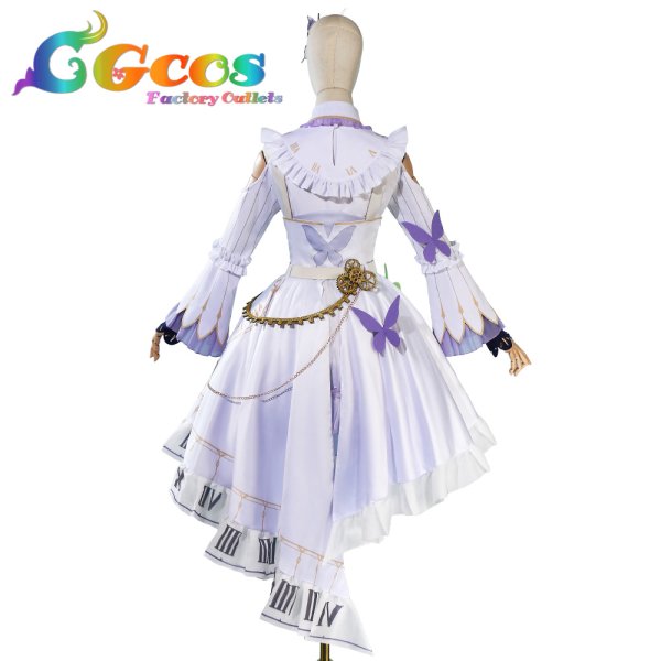 画像4: プロジェクトセカイ カラフルステージ!feat.初音ミク 朝比奈まふゆ Trail of Butterflies コスプレ衣装 (4)