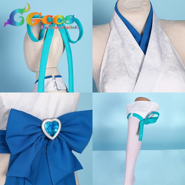 画像4: 魔法少女にあこがれて 水神小夜 マジアアズール 真化(ラ・ヴェリタ) コスプレ衣装 (4)