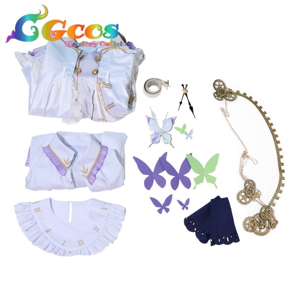 画像6: プロジェクトセカイ カラフルステージ!feat.初音ミク 朝比奈まふゆ Trail of Butterflies コスプレ衣装 (6)