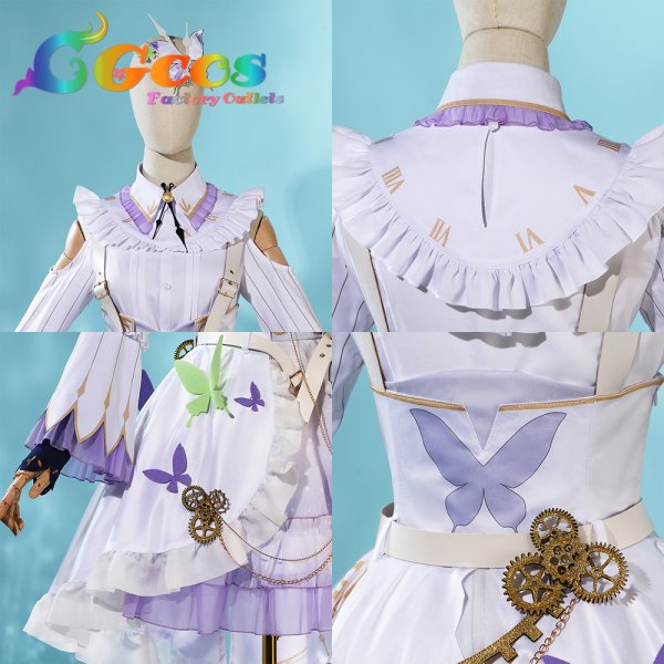 画像5: プロジェクトセカイ カラフルステージ!feat.初音ミク 朝比奈まふゆ Trail of Butterflies コスプレ衣装 (5)