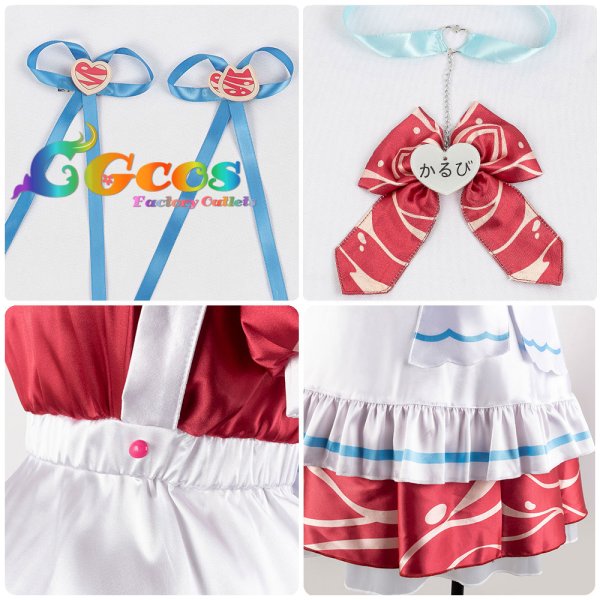 画像5: 一部在庫　バーチャルYouTuber　VTuber　赤見かるび　コスプレ衣装 (5)