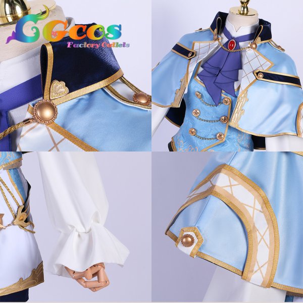 画像4: プロジェクトセカイ カラフルステージ!feat.初音ミク 淡く揺れる騎士装束 宵崎奏 あなたのために1杯を コスプレ衣装 (4)