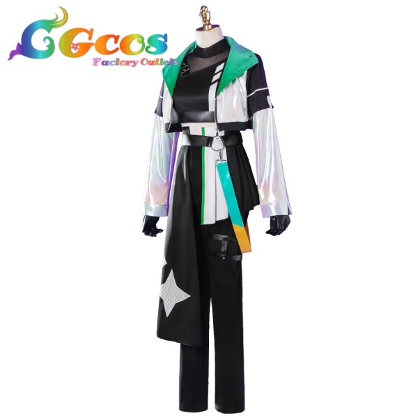 画像2: プロジェクトセカイ カラフルステージ!feat.初音ミク hacker:N 草薙寧々 準備も慣れたもの コスプレ衣装 (2)