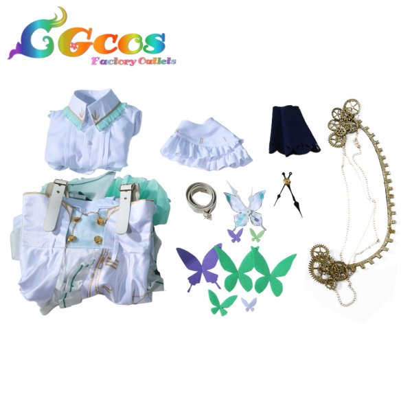 画像6: プロジェクトセカイ カラフルステージ!feat.初音ミク　東雲絵名　Trail of Butterflies　コスプレ衣装 (6)