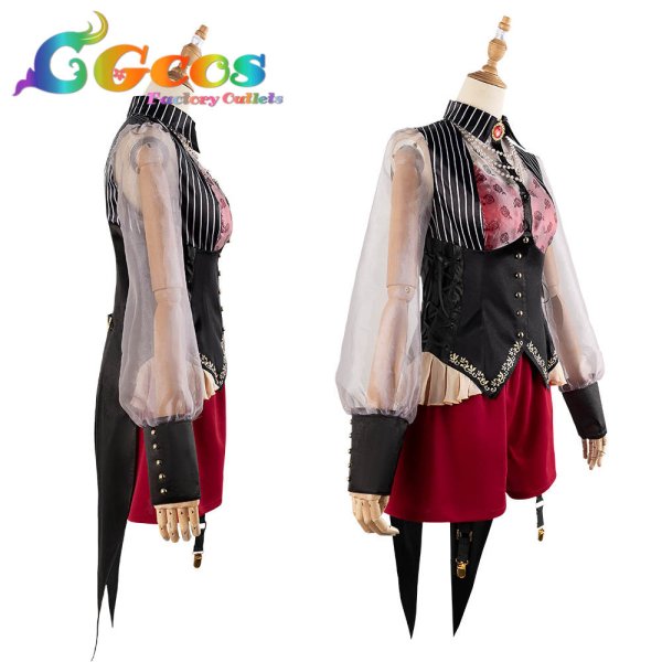 画像2: 「一部在庫あり」BanG Dream!  Ave Mujica 1st LIVE「Perdere Omnia」 祐天寺にゃむ コスプレ衣装 (2)