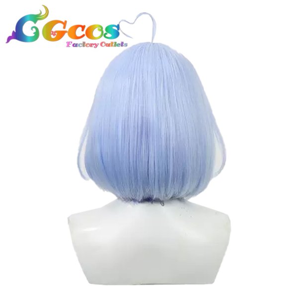 画像2: バーチャルYouTuber　VTuber　ウィッグ　雪花ラミィ　パジャマ　短髪　コスプレ衣装 (2)