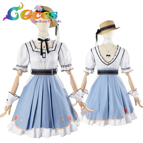 画像4: 「一部在庫あり」バーチャルYouTuber　VTuber　さくらみこ　おめかしデート服　生誕祭　コスプレ衣装 (4)