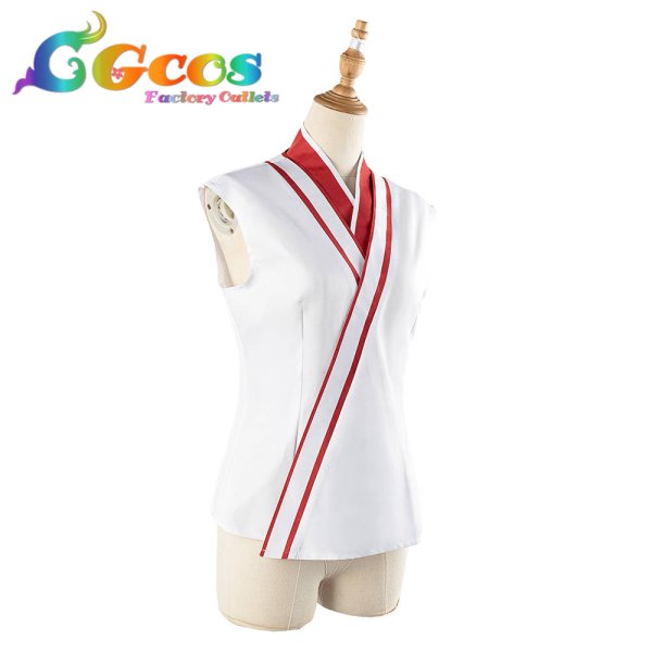 画像8: バーチャルYouTuber　VTuber　百鬼あやめ　巫女服　コスプレ衣装 (8)