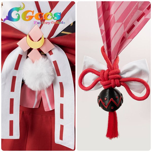 画像13: バーチャルYouTuber　VTuber　百鬼あやめ　巫女服　コスプレ衣装 (13)