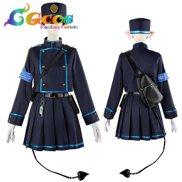 画像7: 「一部在庫あり」ブルーアーカイブ　ハイランダー鉄道学園　ハイランダー双子　橘ヒカリ　スカートVer.　コスプレ衣装 (7)