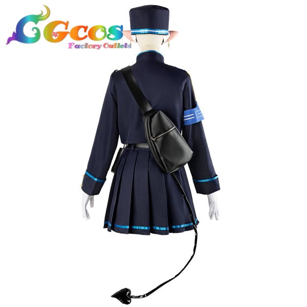 画像6: 「一部在庫あり」ブルーアーカイブ　ハイランダー鉄道学園　ハイランダー双子　橘ヒカリ　スカートVer.　コスプレ衣装 (6)