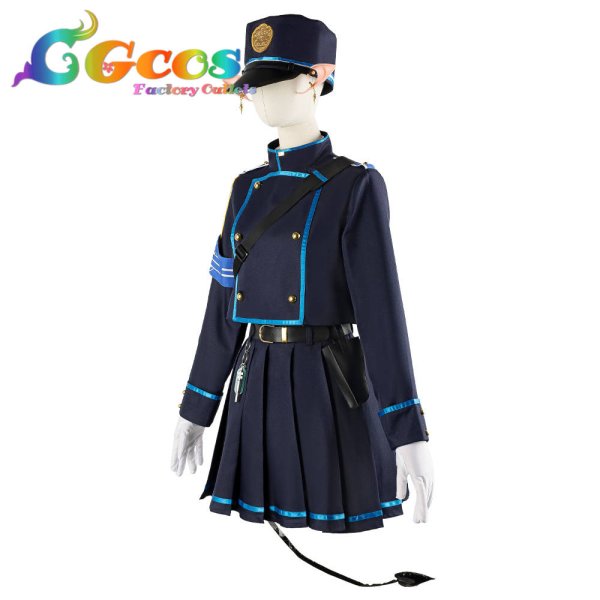 画像5: 「一部在庫あり」ブルーアーカイブ　ハイランダー鉄道学園　ハイランダー双子　橘ヒカリ　スカートVer.　コスプレ衣装 (5)