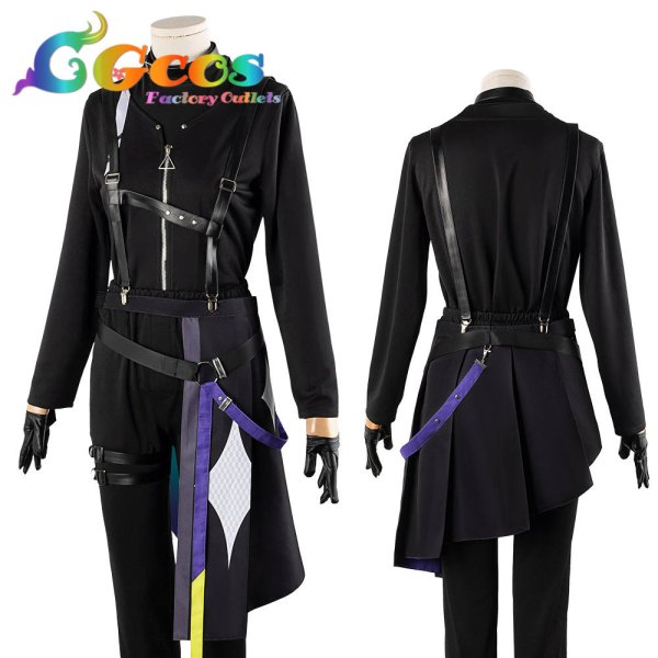 画像6: 「一部在庫あり」プロジェクトセカイ カラフルステージ!feat.初音ミク intruder:R 神代類 漏れ聞こえる言葉 サイバーパンクデッドボーイ コスプレ衣装 (6)