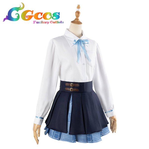 画像4: 学園アイドルマスター 学マス コスプレ 花海咲季 初星学園制服 コスプレ衣装 (4)