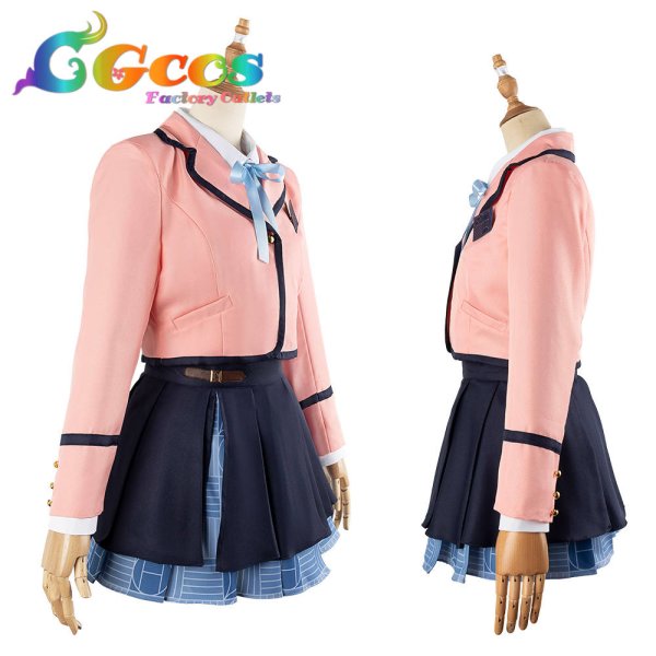 画像2: 学園アイドルマスター 学マス コスプレ 花海咲季 初星学園制服 コスプレ衣装 (2)