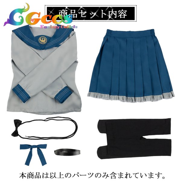 画像5: バーチャルYouTuber　VTuber　ホロライブ　ReGLOSS　儒烏風亭らでん　制服　ホロEXPO後夜祭　コスプレ衣装 (5)