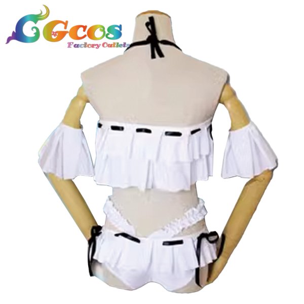 画像2: ブルーアーカイブ 阿慈谷ヒフミ 水着 コスプレ衣装 (2)