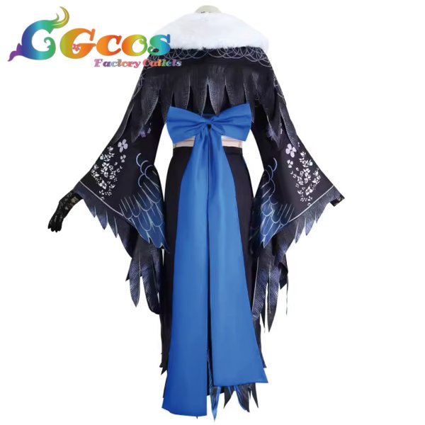 画像2: バーチャルYouTuber VTuber ホロライブEN ネリッサ・レイヴンクロフト Nerissa Ravencroft 正月衣装 コスプレ衣装 (2)