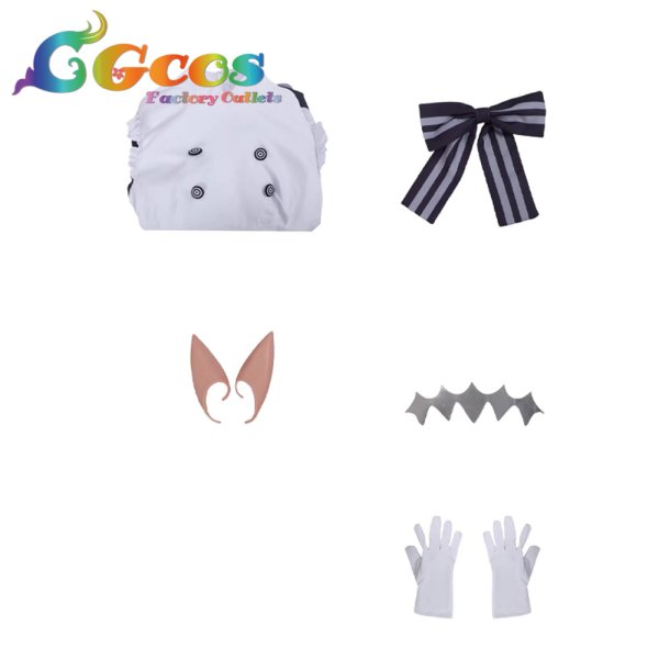 画像3: バーチャルYouTuber VTuber ホロライブEN 一伊那尓栖 Ninomae Ina'nis パティシエ衣装 コスプレ衣装 (3)