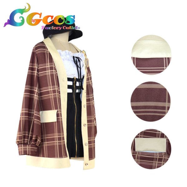 画像3: バーチャルYouTuber Vtuber ワトソン・アメリア 新衣装 コスプレ衣装 (3)