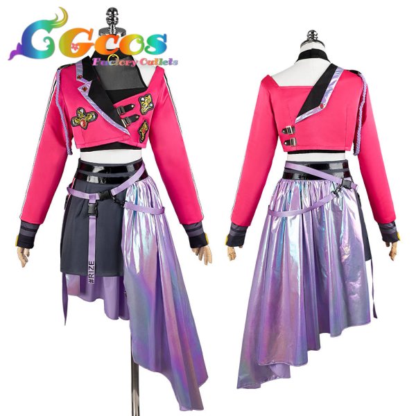 画像4: 一部在庫 学園アイドルマスター 学マス コスプレ Fighting My Way 花海咲季 コスプレ衣装 (4)