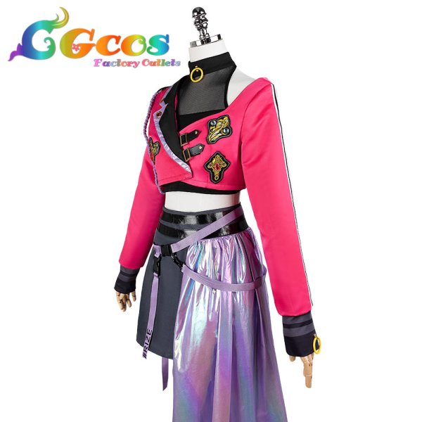 画像2: 一部在庫 学園アイドルマスター 学マス コスプレ Fighting My Way 花海咲季 コスプレ衣装 (2)