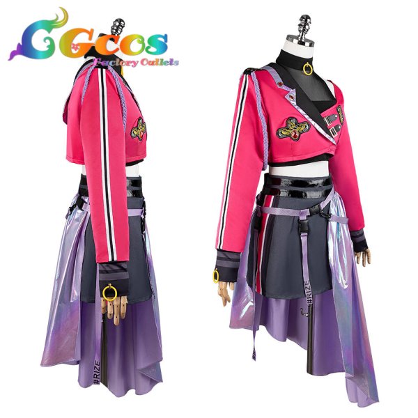 画像5: 一部在庫 学園アイドルマスター 学マス コスプレ Fighting My Way 花海咲季 コスプレ衣装 (5)