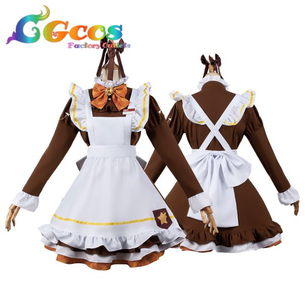 画像3: バーチャルYouTuber VTuber ココスコラボ衣装 星川サラ メイド服 コスプレ衣装 (3)