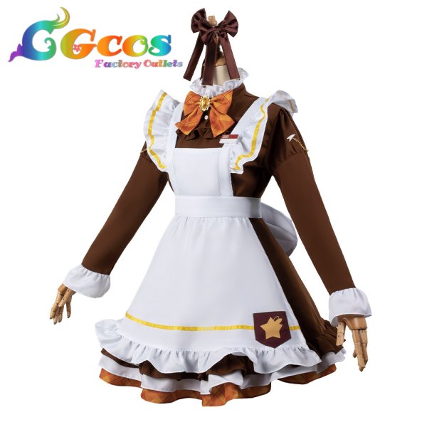 画像2: バーチャルYouTuber VTuber ココスコラボ衣装 星川サラ メイド服 コスプレ衣装 (2)