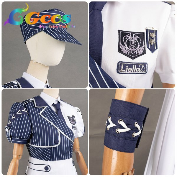 画像16: ラブライブ！スーパースター!!　FNS歌謡祭　シェキラ　澁谷かのん　嵐千砂都　若菜四季　鬼塚夏美　鬼塚冬毬　平安名すみれ　唐可可 葉月恋　ウィーン・マルガレーテ　Liella!　コスプレ衣装 (16)