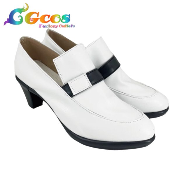 画像2: 大逆転裁判　コスプレ靴　綾里千尋　コスプレブーツ　コスプレ衣装 (2)