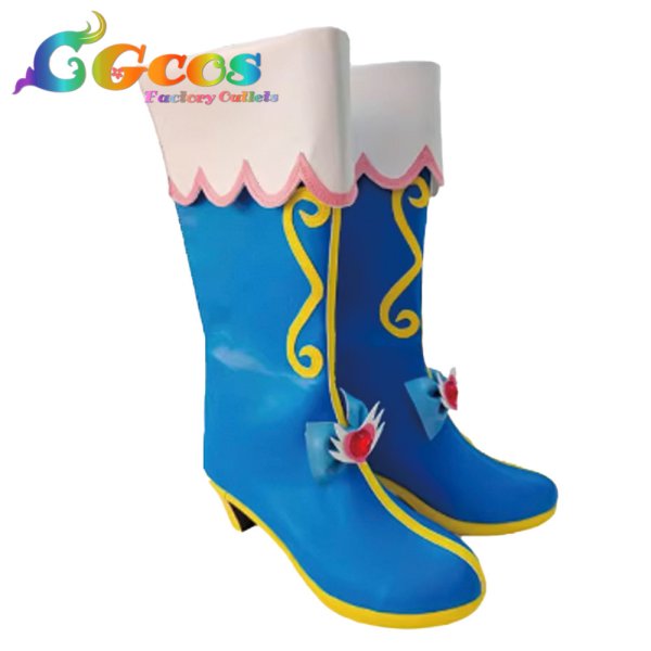 画像2: プリパラ　コスプレ靴　白玉みかん　コスプレブーツ　コスプレ衣装 (2)