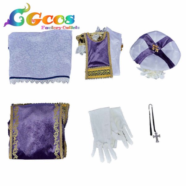 画像4: 黒ミサ会場 娼年ジャンヌ ジャンヌ コスプレ衣装 (4)