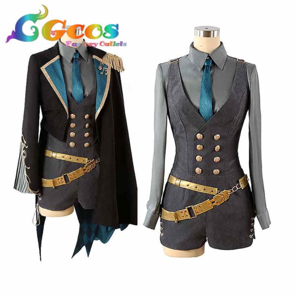 画像2: ミク ブラックサーカス コスプレ衣装 (2)