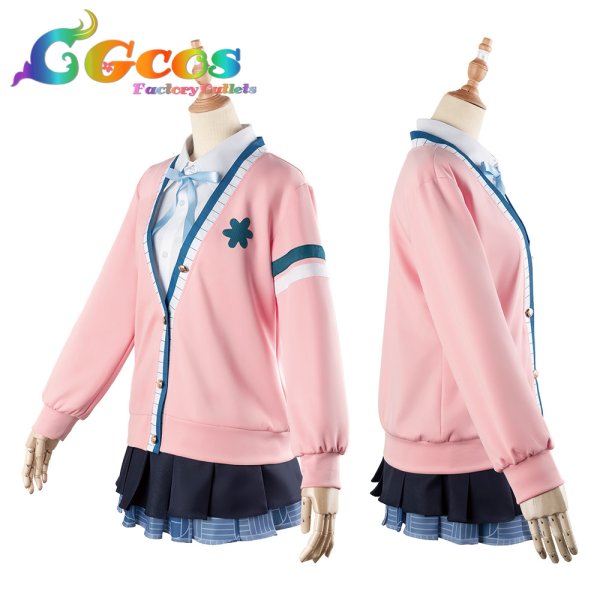 画像2: 学園アイドルマスター 学マス コスプレ 花海佑芽 制服 コスプレ衣装 (2)